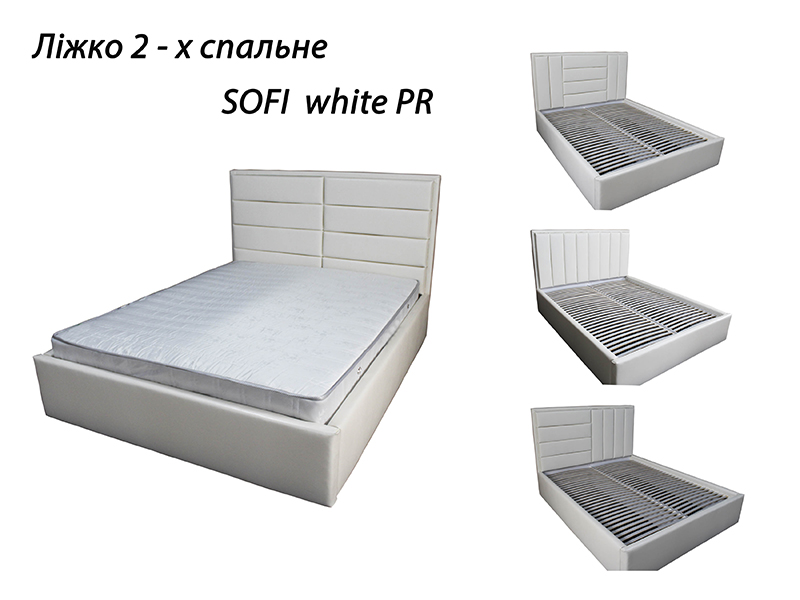 VIORINA-DEKO Кровать 2-х спальная SOFI WHITE PR