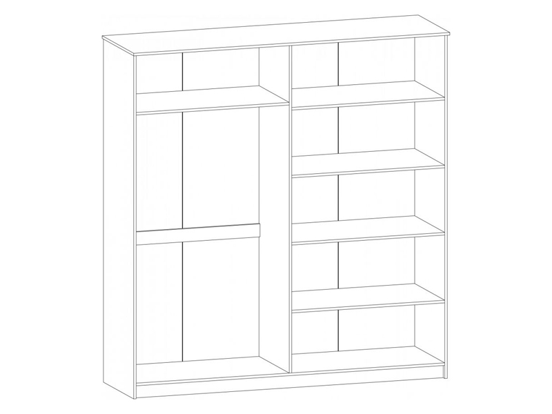Мебель-Сервис(К) Шкаф 4Д Ева