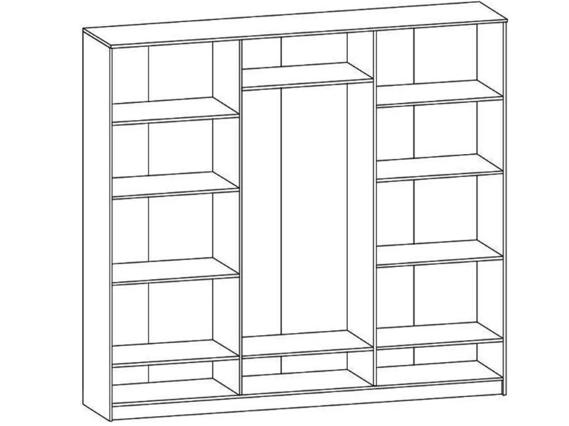 Мебель-Сервис(К) Шкаф 6Д Соната