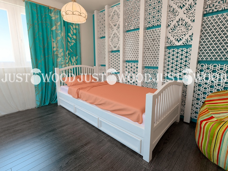 JustWood Кровать деревянная «Каролина»