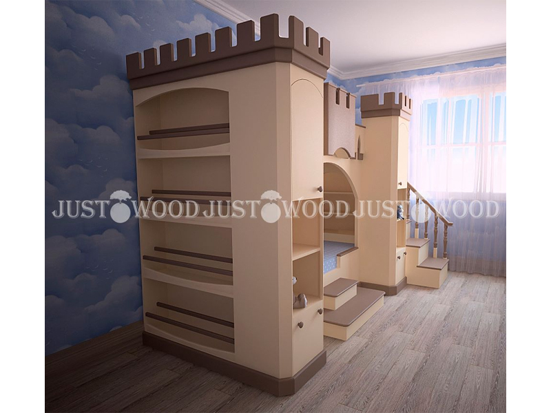 JustWood Двухьярусная кровать «Золушка 2»