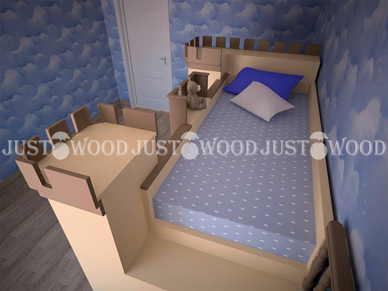 JustWood Двухьярусная кровать «Золушка 2»