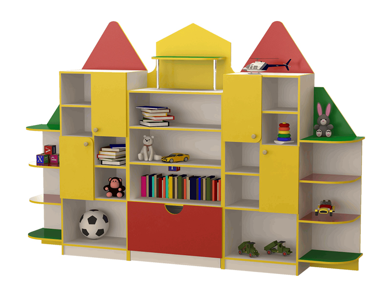 Дизайн-Сервис Стенка детская для игрушек "Домик"