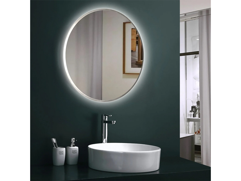 Art-Com Круглое зеркало с матовым краем и Led подсветкой 750 мм