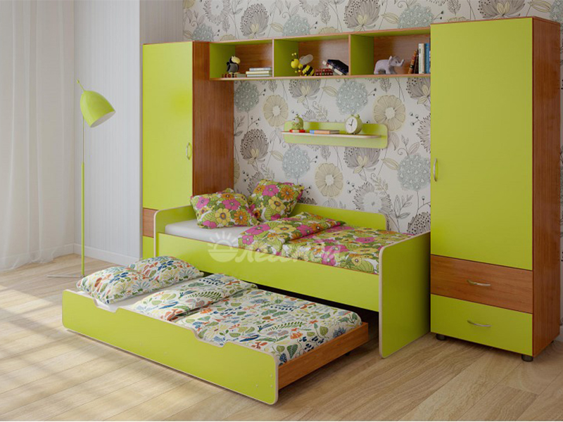 Дизайн-Сервис Детская стенка с выдвижной кроватью ЛЕГЕНДА 16