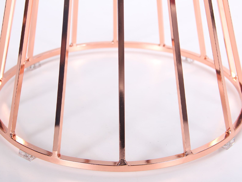 AMF Стол Canary, rose gold, glass top