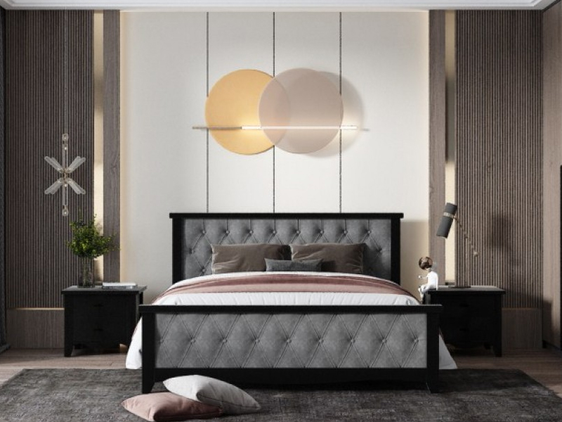 Art Wood кровати Кровать Модена с мягким изголовьем