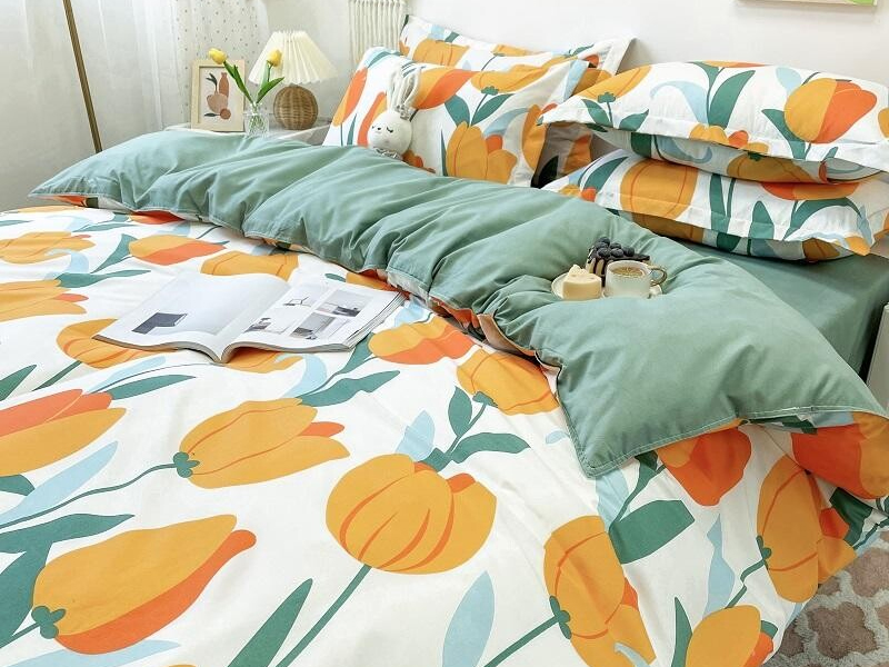 Berni Комплект постельного белья Оранжевые тюльпаны