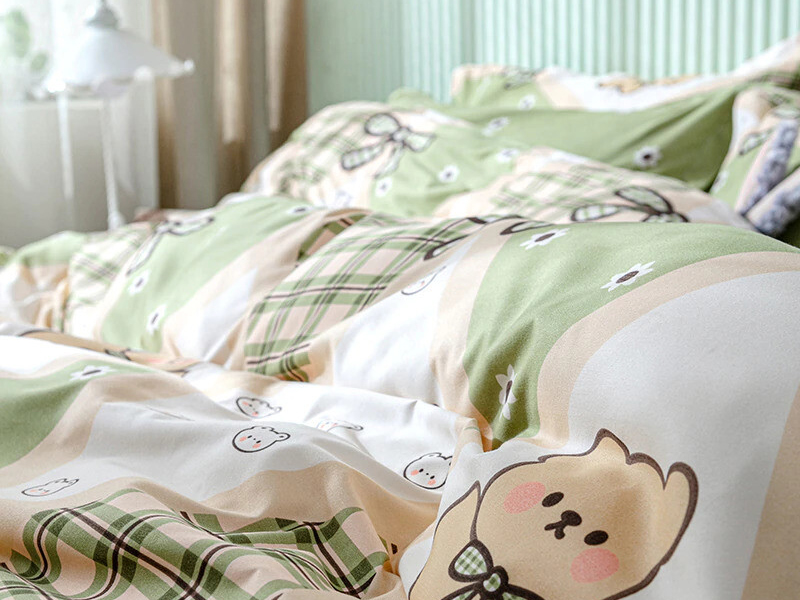 Berni Комплект постельного белья зеленый Beautiful home