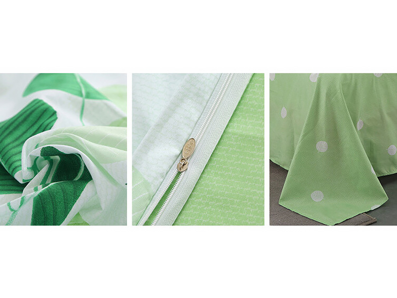 Berni Комплект постельного белья зеленый с белым Ветвь
