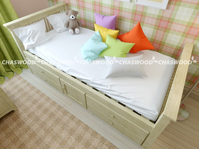 JustWood Кровать детская Медвежонок