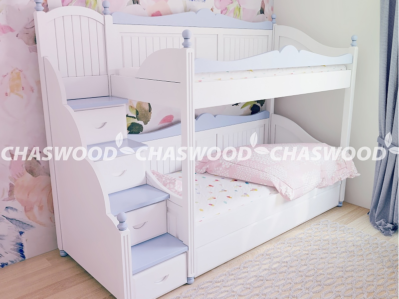 JustWood Кровать детская двухъярусная Алиса