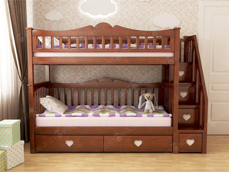 JustWood Кровать детская двухъярусная Асоль