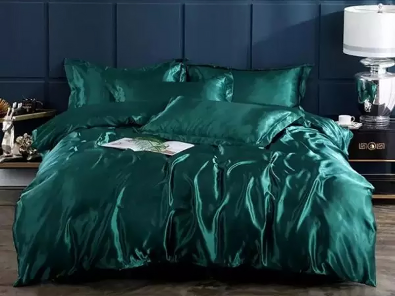 Moka Textile Комплект постельного белья Атлас Зеленый бутылочный