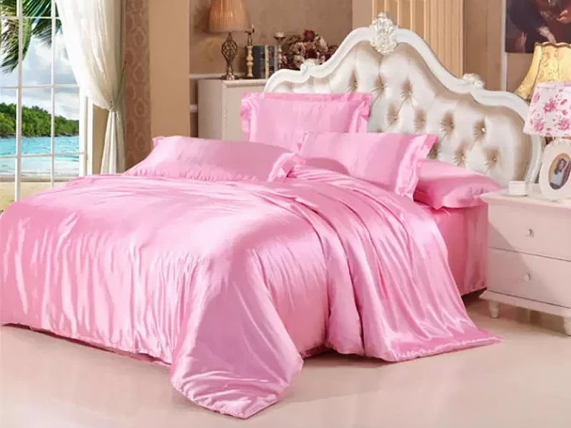 Moka Textile Комплект постельного белья Атлас Розовый