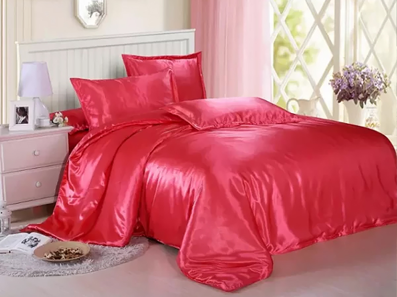 Moka Textile Комплект постельного белья Атлас Красный