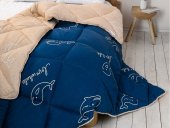 Одеяло ALASKA Синие киты Basic collection
