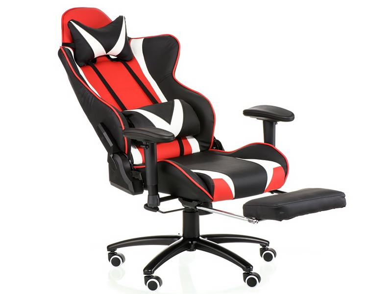 ТОВ Техностиль-ПРО Кресло ExtremeRace black/red/white with footrest