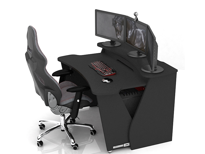 Дизайн-Сервис Стол геймерский DX MUSTANG с увеличивающейся столешницей
