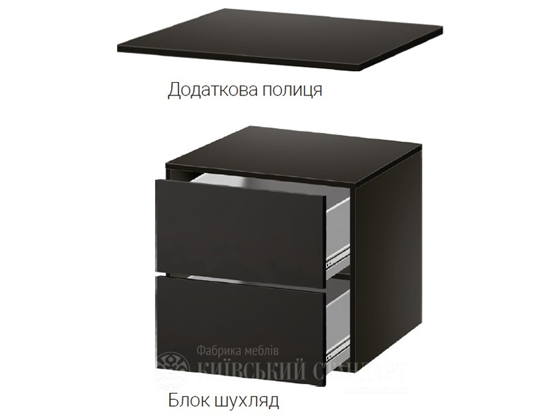 Фабрика мебели Киевский Стандарт Шкаф-купе 2-х дверный Уни 1000 мм