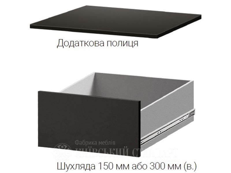 Фабрика мебели Киевский Стандарт Шкаф-купе Трехдверный Стандарт 1800 мм