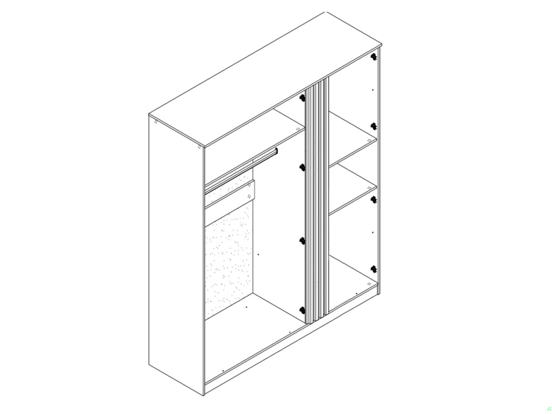 Світ Меблів Шкаф 3Д Тео