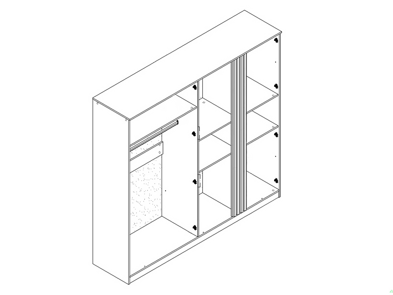 Світ Меблів Шкаф 4Д Тео