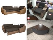 Комплект мягкой мебели Меркурий (угловой диван + кресло + пуф-стол)