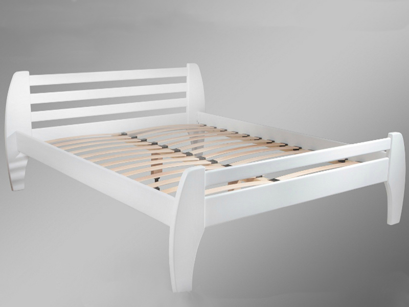 Кровать Нова Бук 140*200 см. (цвет Белый) + Матрас Шанс 1