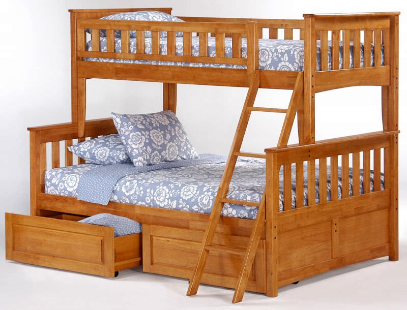 Двухъярусная кровать Жасмин М 90(120)*190 см + Матрасы ComFort Lux + 2 подушки в подарок