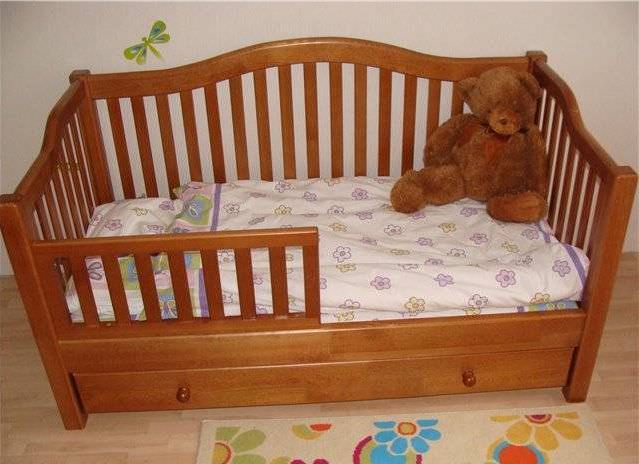 Детская кровать Американка 80х160 Лак + двухсторонний матрас Бимбо