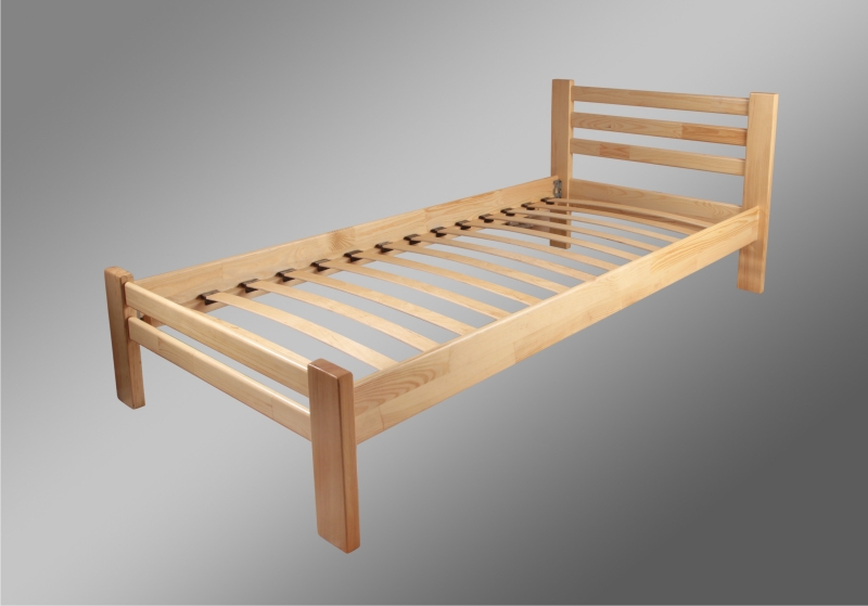 Кровать двухспальная Классика 1600х2000, цвет - натуральный + Матрас Sleep&Fly Optima (чехол – стрейч)