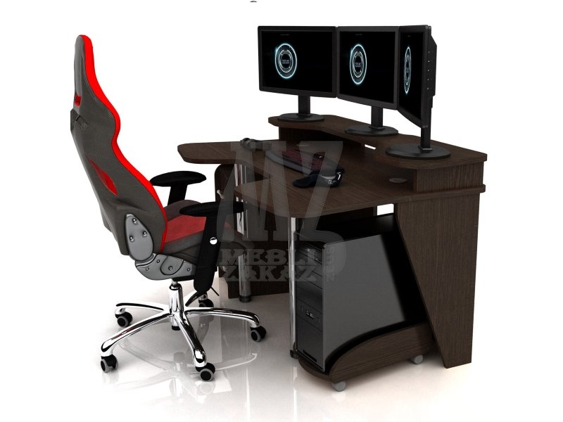 Геймерский игровой стол zeus igrok-4 (3k-zeus mebel) - компь.