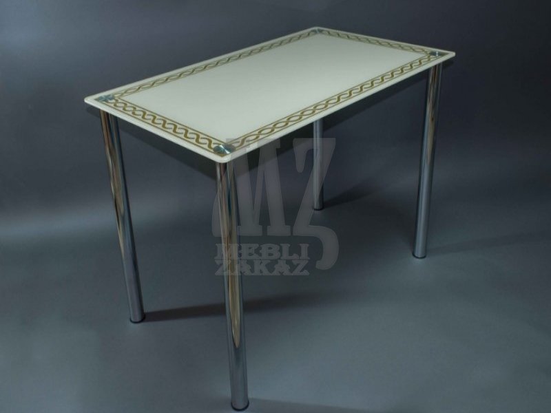 Компания БЦ-стол Стол стеклянный Плетеная рамка